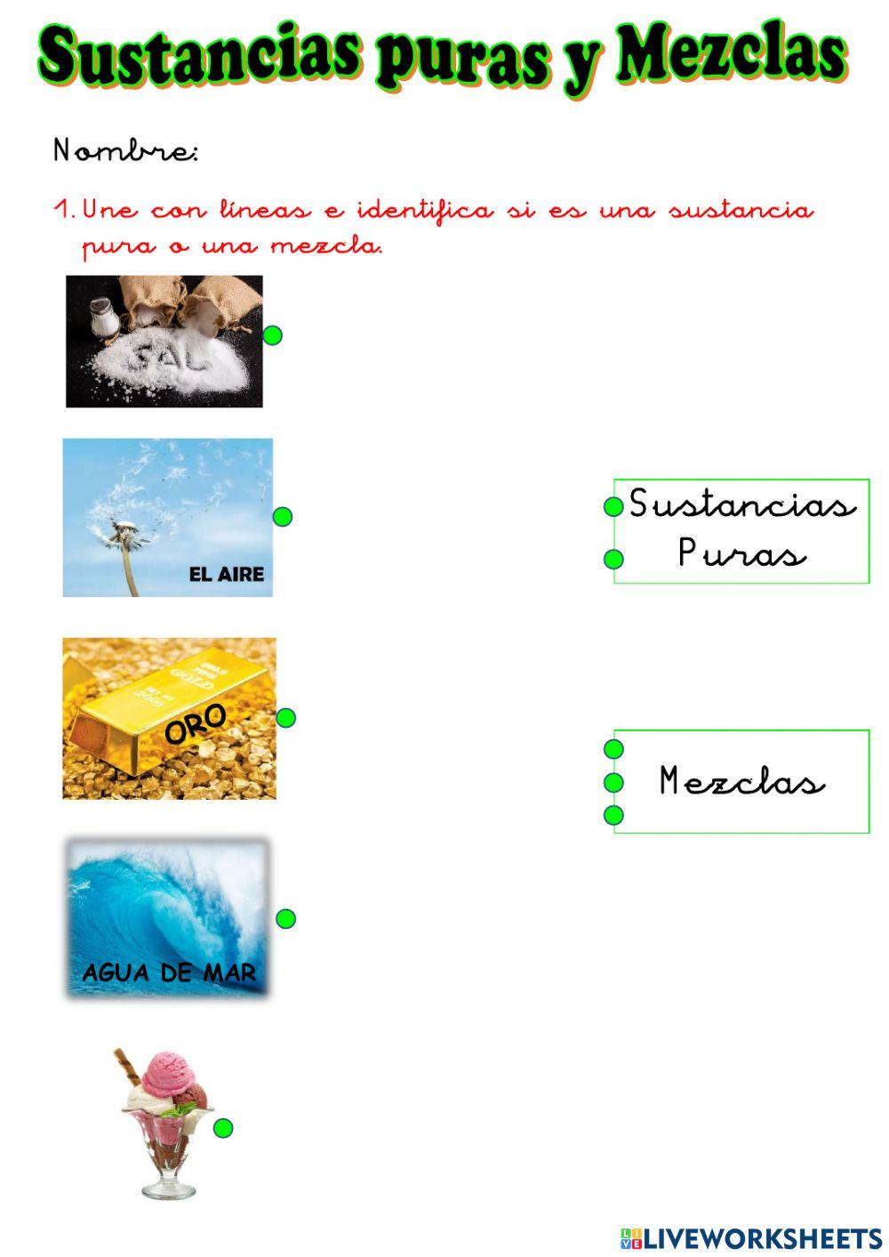 Sustancias y Mezclas