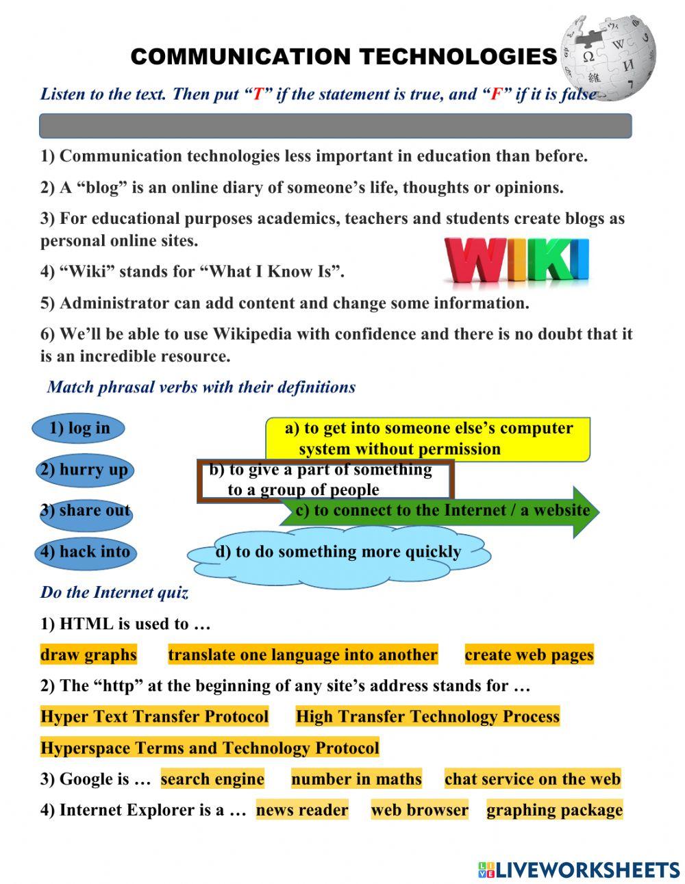 Communication Technologies