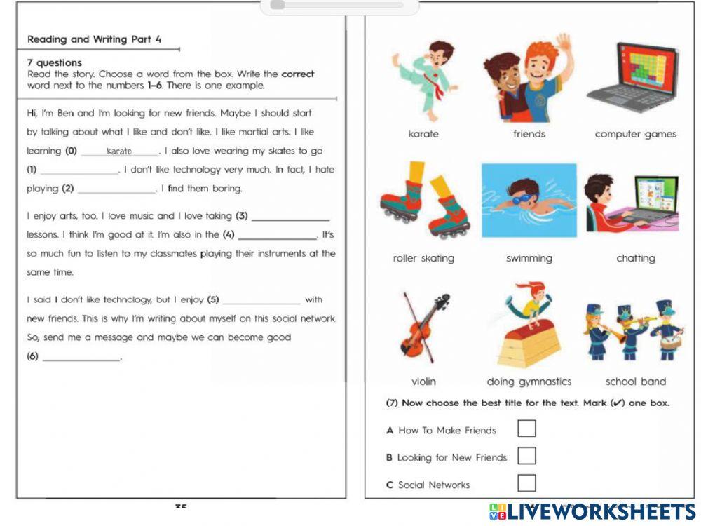 Unit 3-4 Reading and Writing