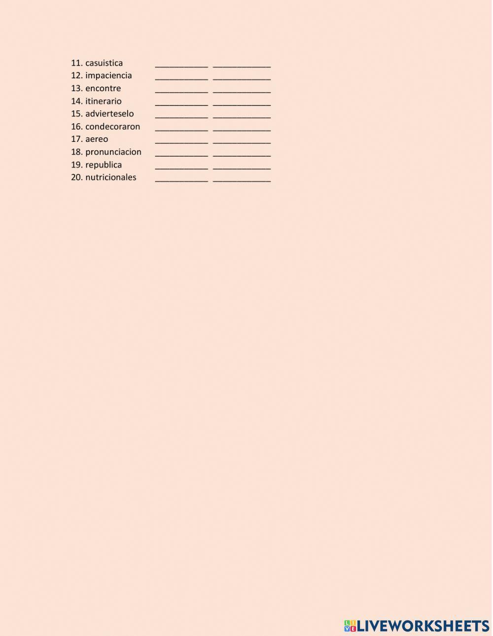 Acentuación general