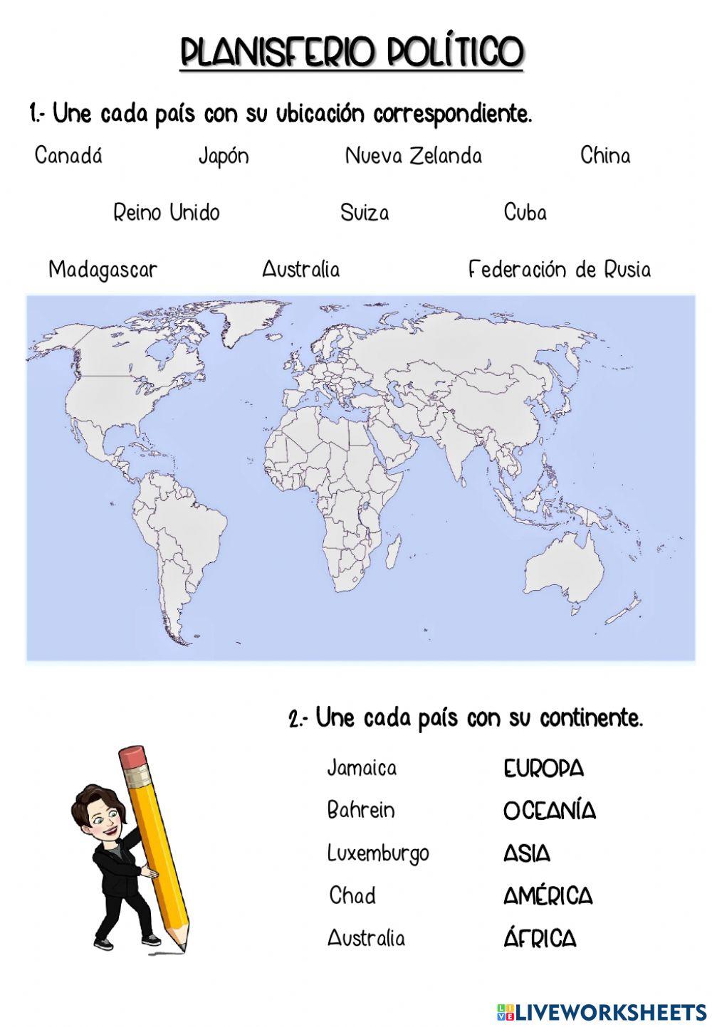 Planisferio político