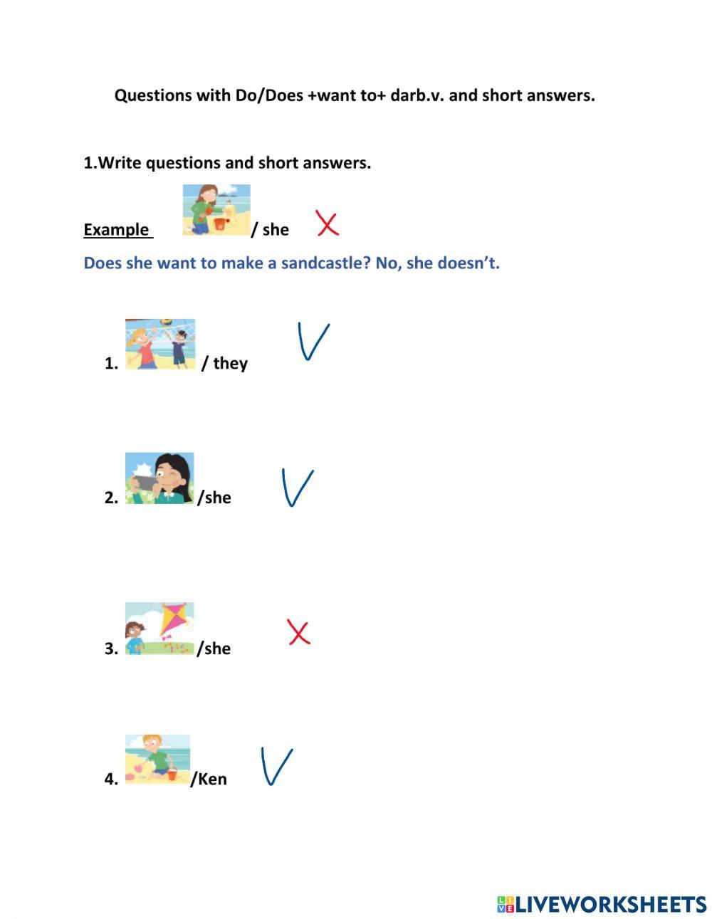 Do-Does +want to+verb