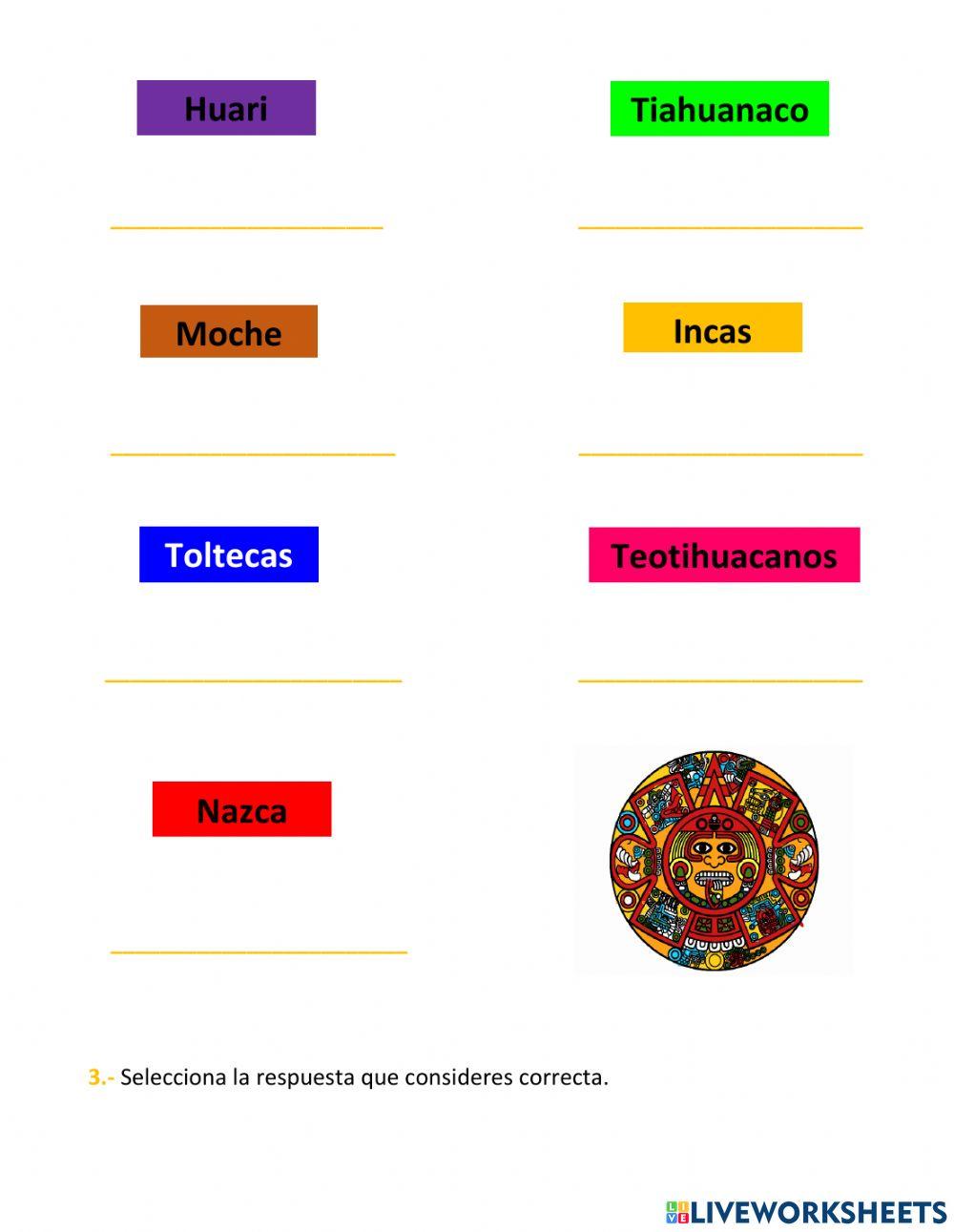 Civilizaciones mesoamericanas y andinas