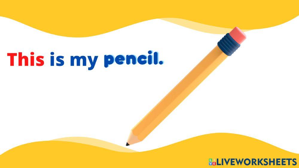 Listen and repeat: School Supplies