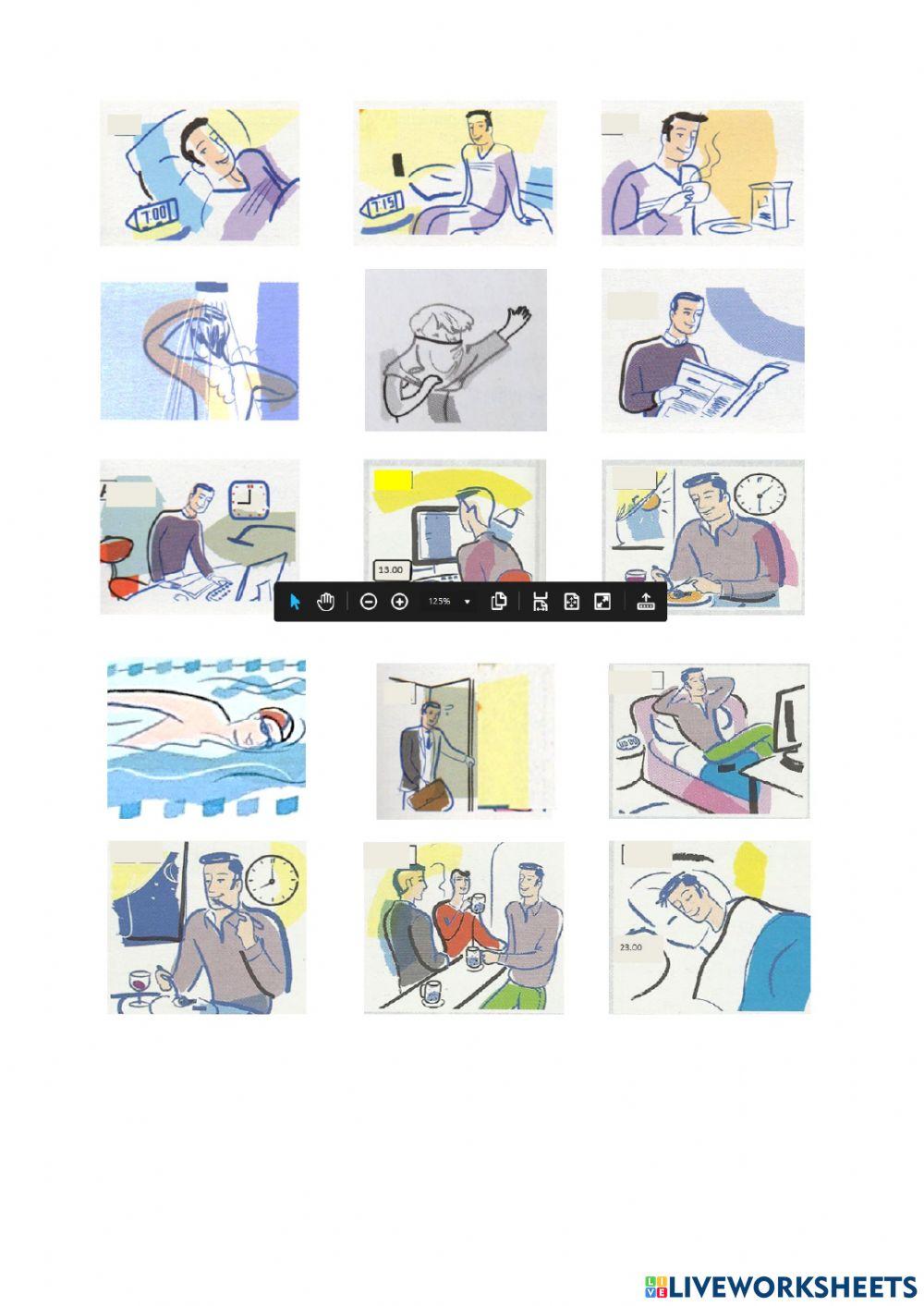 Azioni quitidiane - passato prossimo