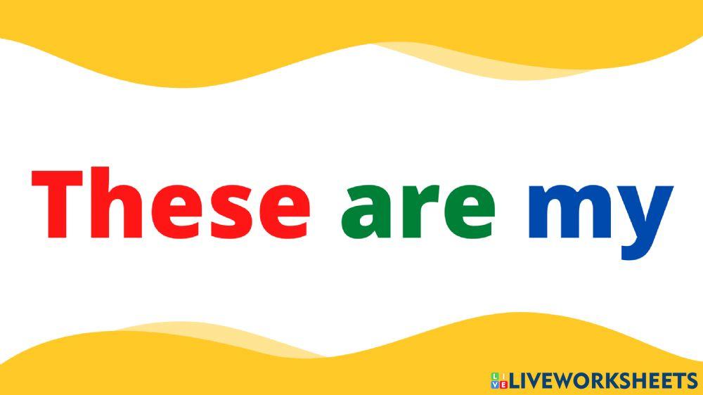 Listen and repeat: These are (School Supplies)