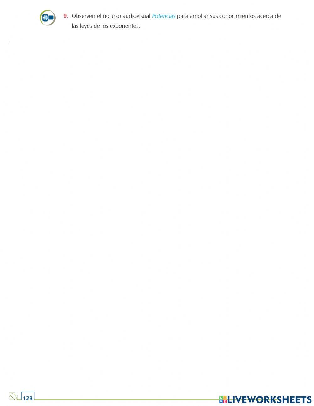 Secuencia 15 Sesión 2 Potencias con exponente entero