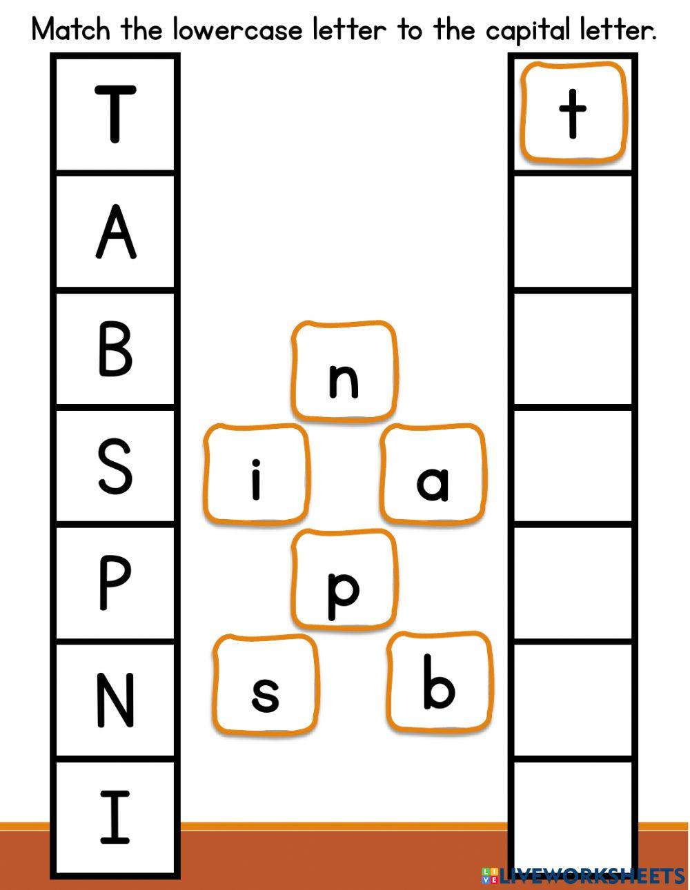 Uppercase and Lowercase Letters