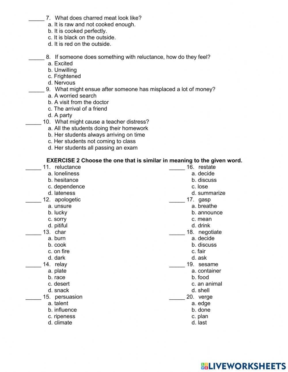 9.6.5.Bet Vocab. Ex.