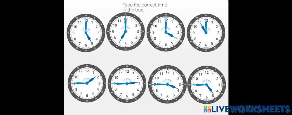 Time and Clocks Worksheet 3