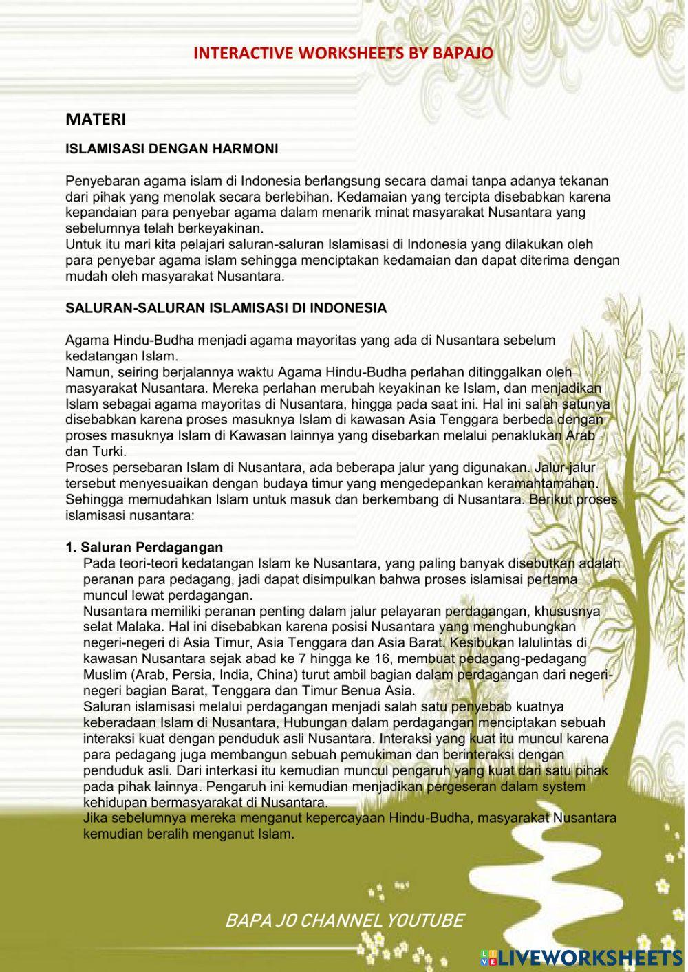 Islamisasi dengan harmoni