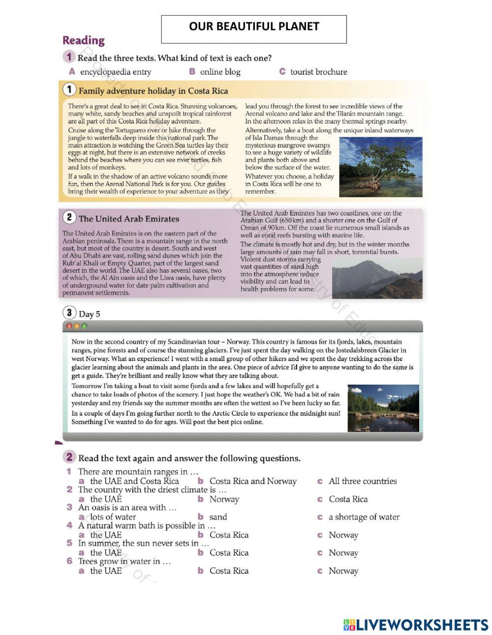 Our Beautiful Planet