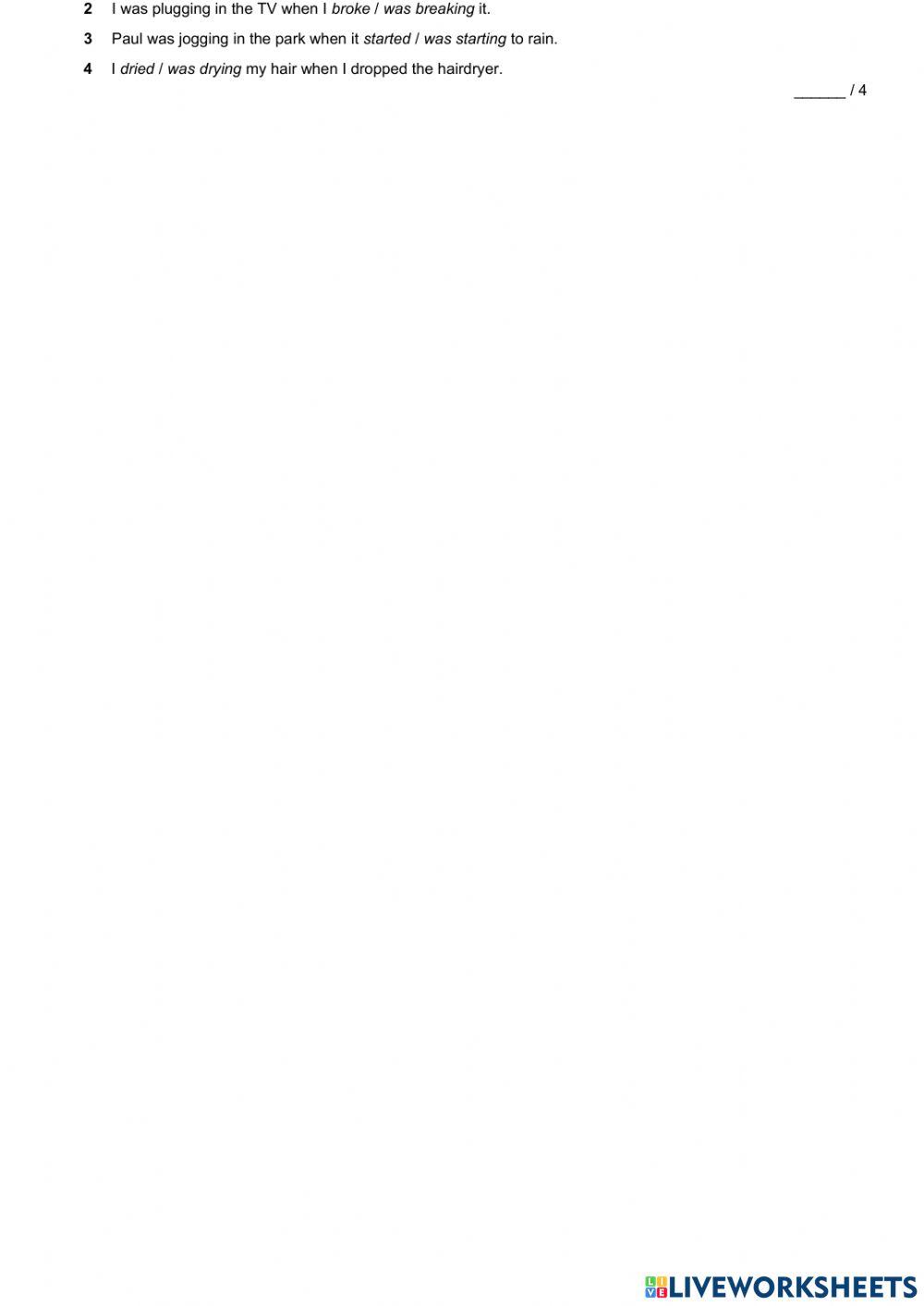 Test english class a2