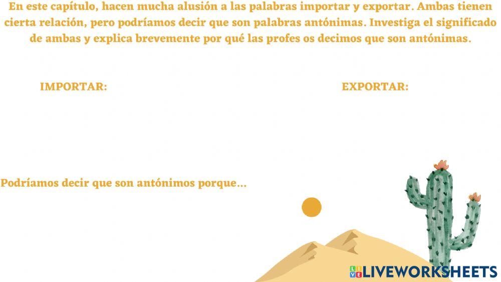 Tarea 4. Vocabulario. Cap 8. Prohibido leer a Lewis Carroll.