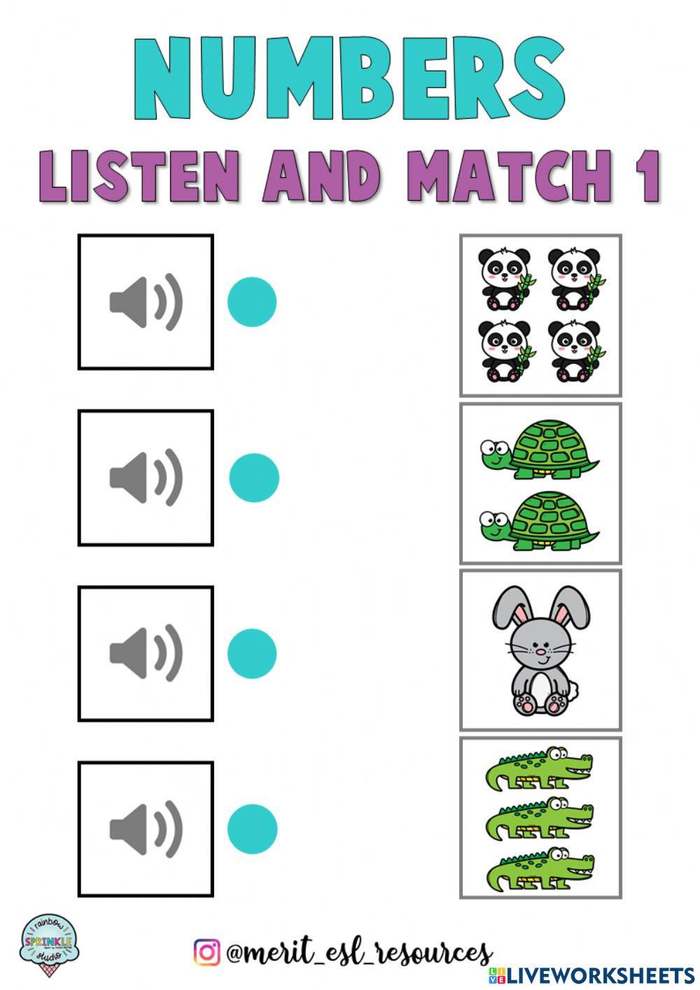 Numbers and Animals Numbers and Animals