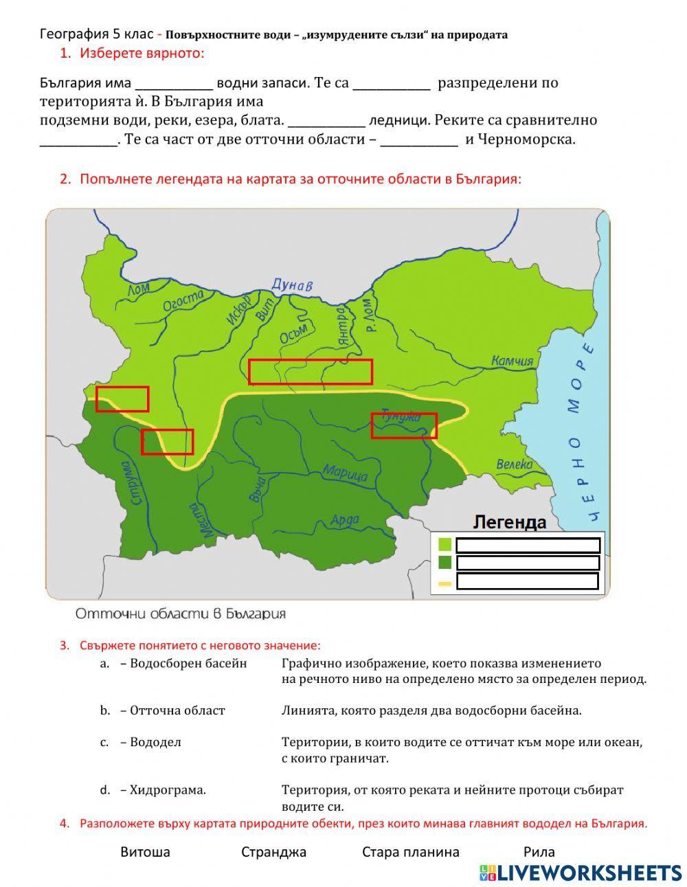 География 5 клас - Повърхностните води – „изумрудените сълзи“ на природата