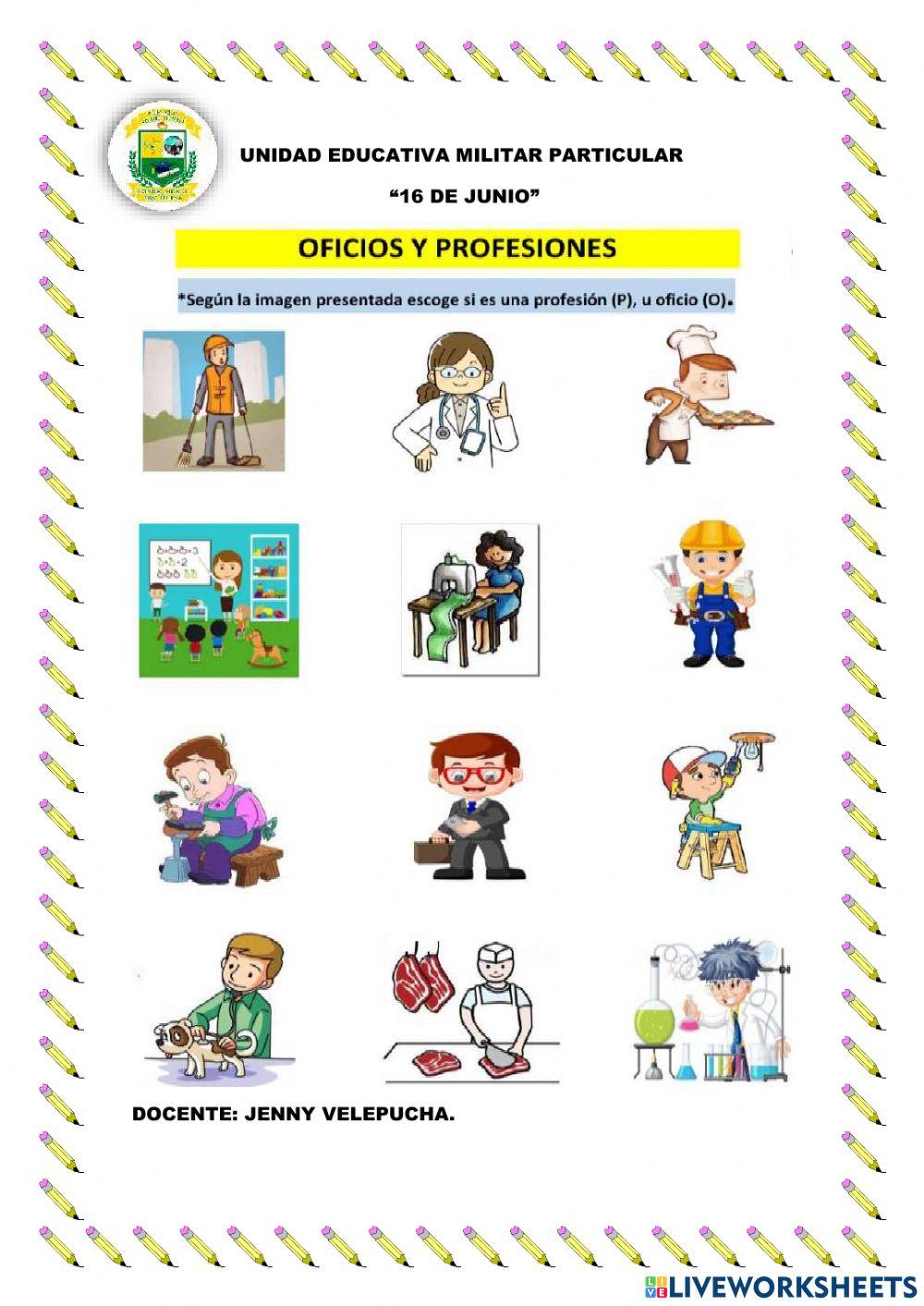 Oficios y profesiones