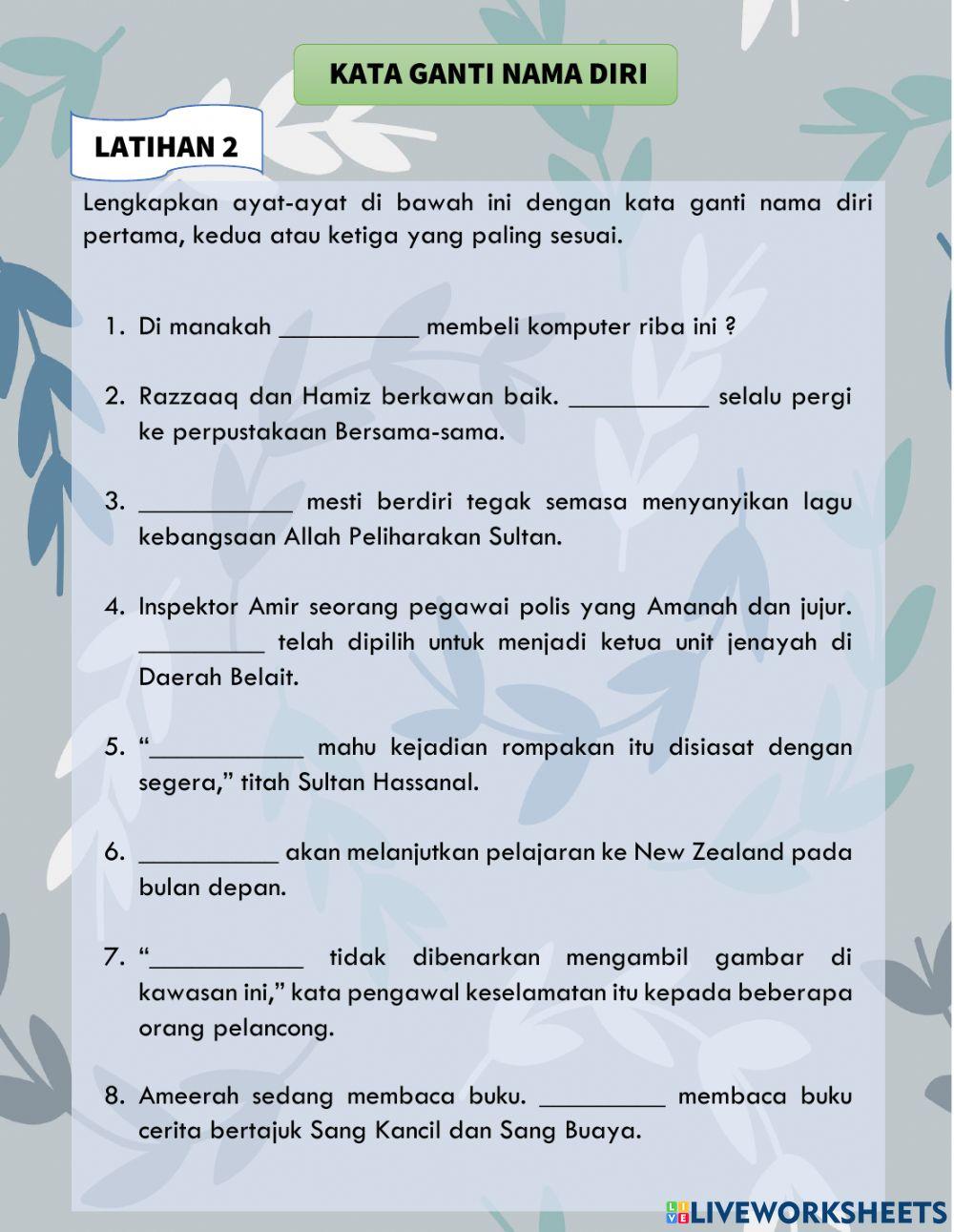 Kata ganti nama diri