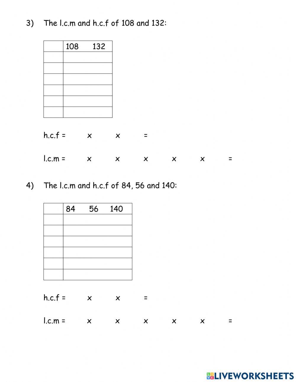 1848025 | LCM and HCF using prime factorization