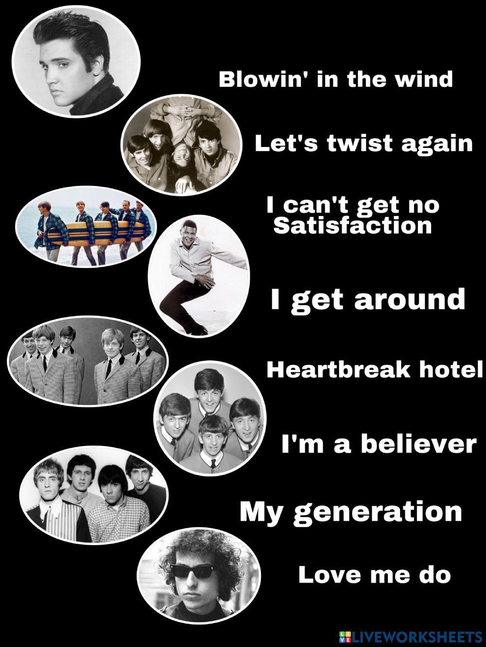 Rock artist of the 1960s