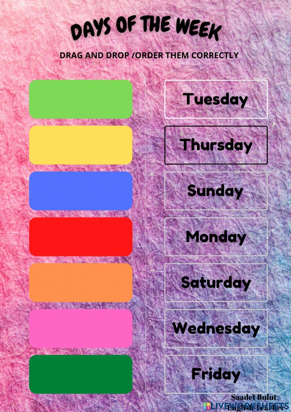 Days Online Activity For 4th Grade Live Worksheets days-online-activity-for-4th-grade-live-worksheets