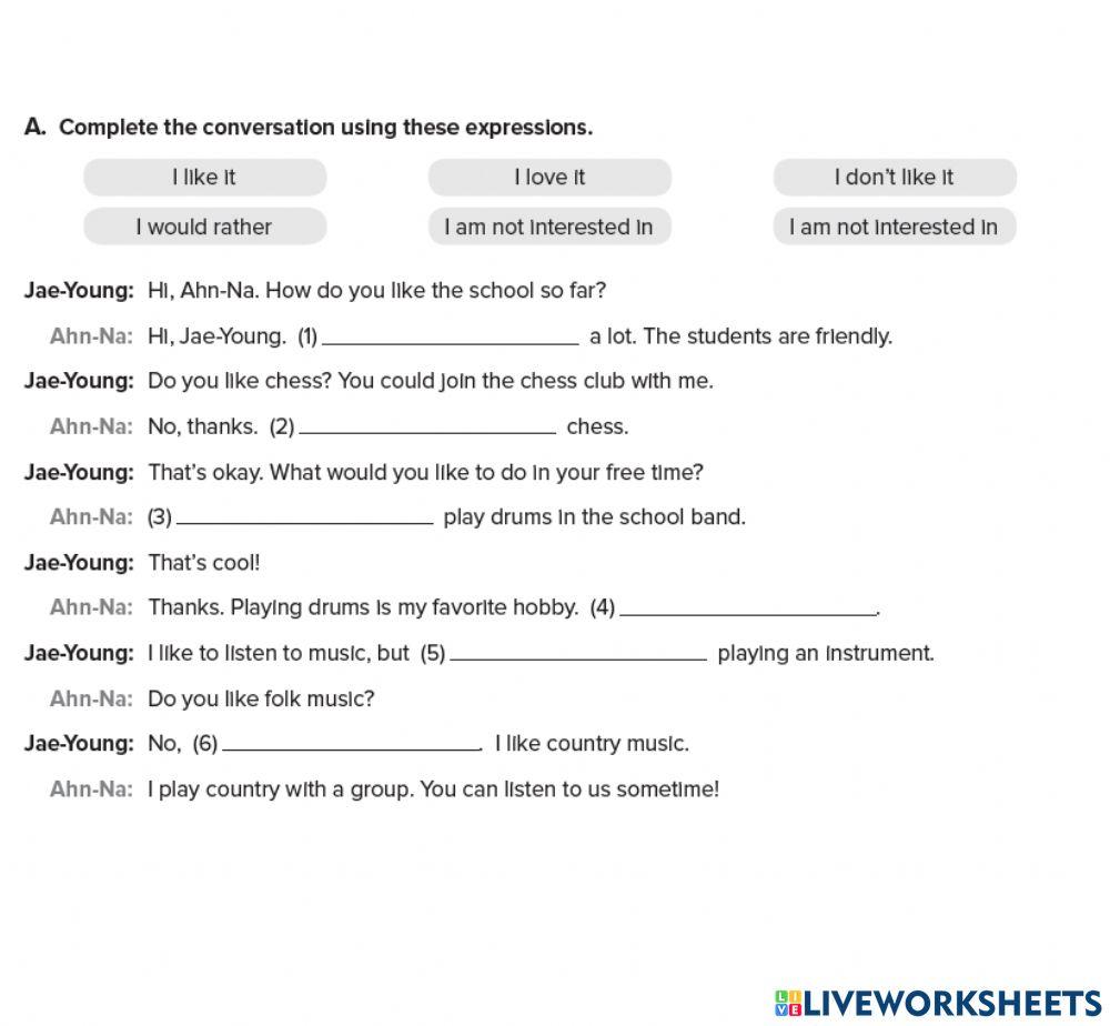 PJS 01 - Unit 3 Conversation