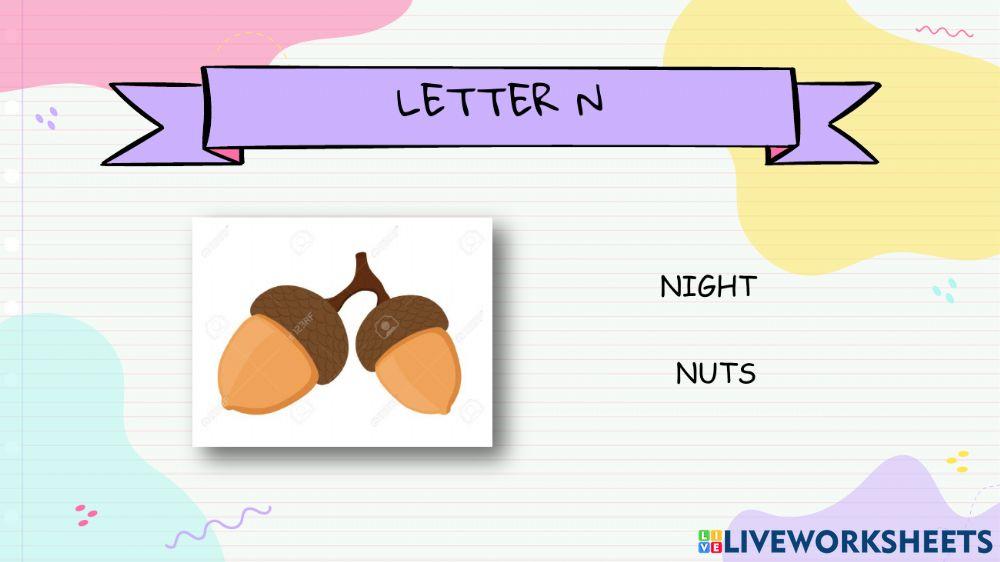 Letter N