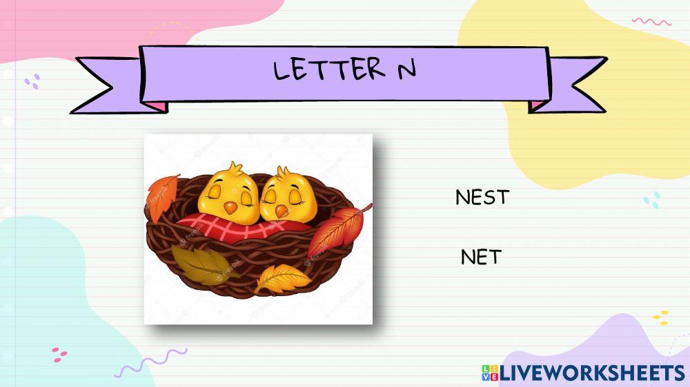Letter N