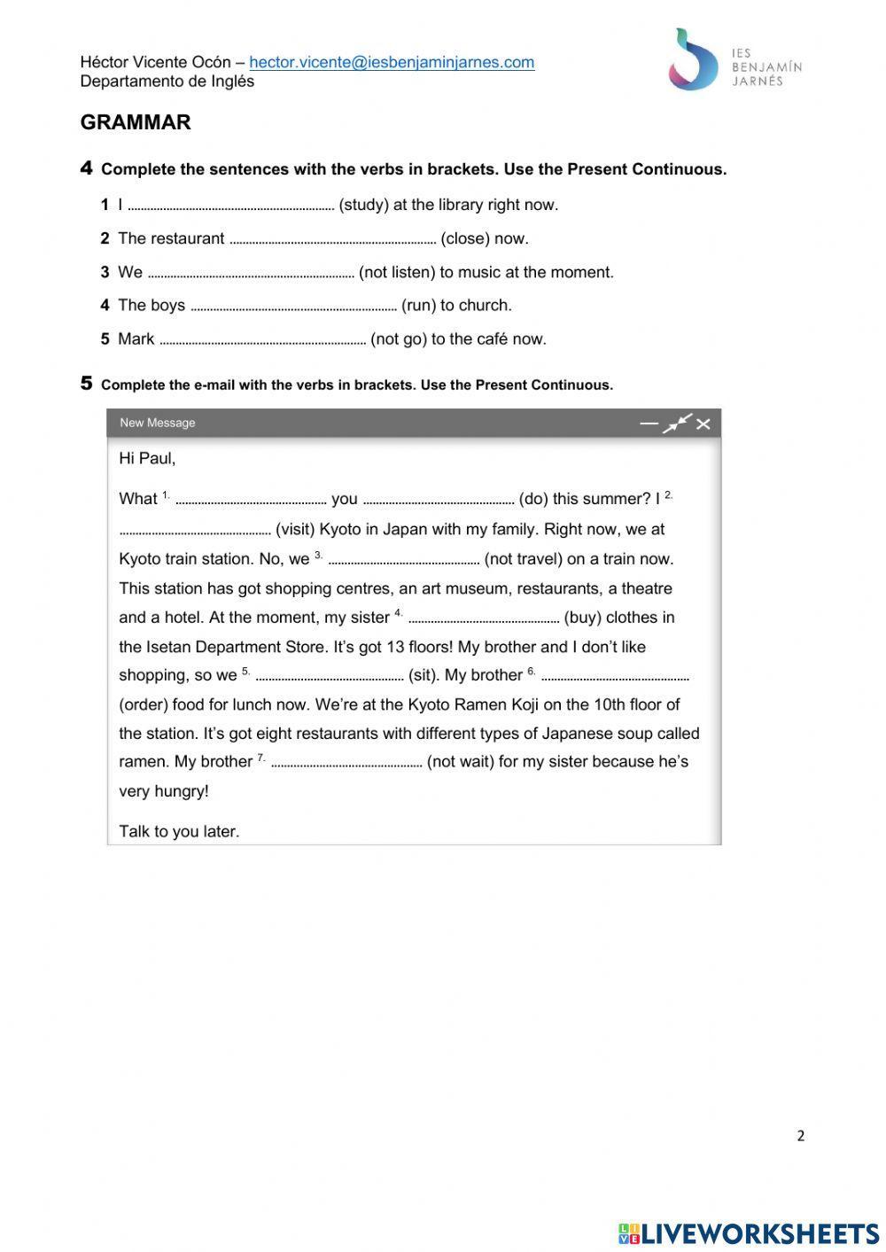 Unit 4. Fun around town review I (Teamwork 1)