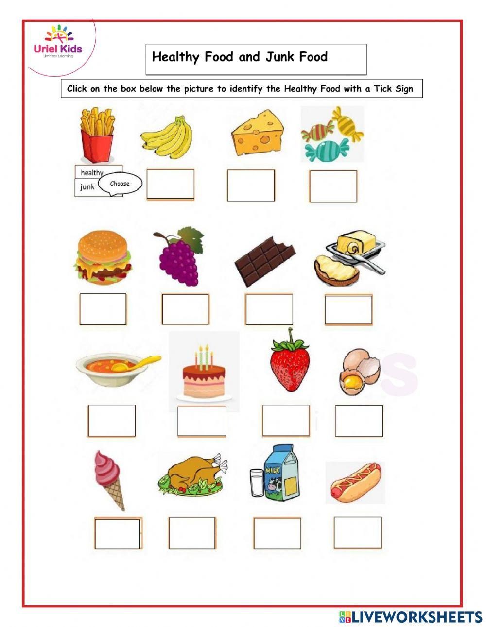 Healthy Food Vs  Junk Food