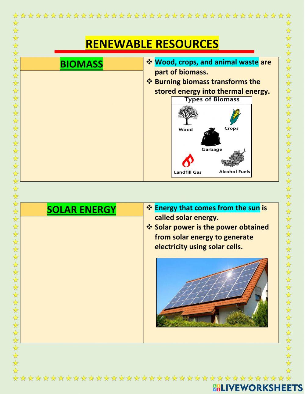 Grade 4 Term 2 U2m2 L2 Renewable Online Exercise For Live Worksheets Grade 4 Term 2 U2m2 L2 Renewable Online Exercise For Live Worksheets