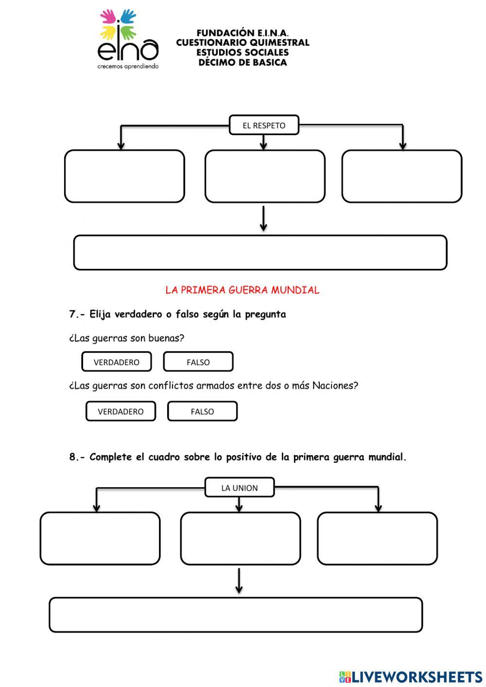 Cuestionario quimestral