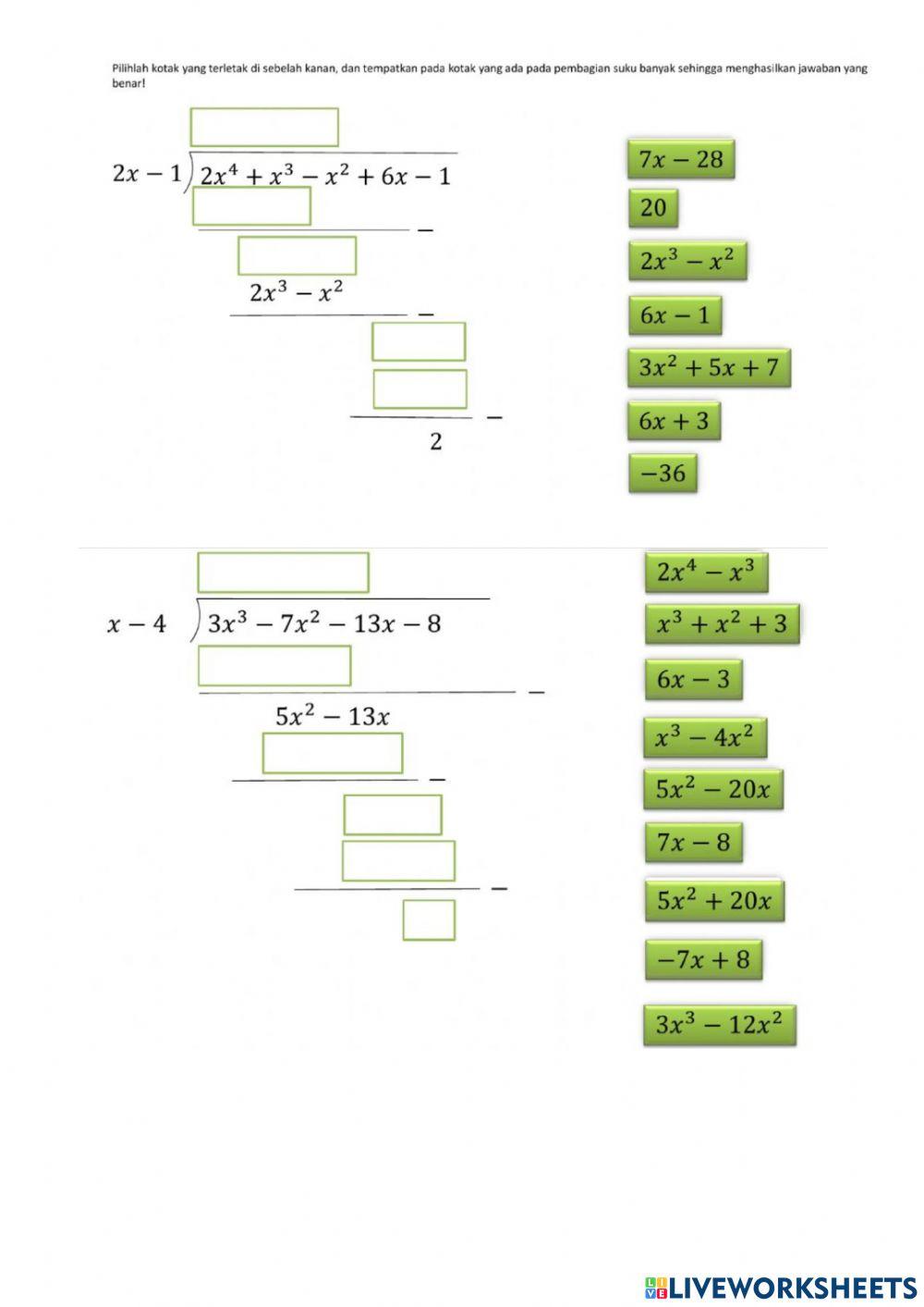 Pembagian polinomial