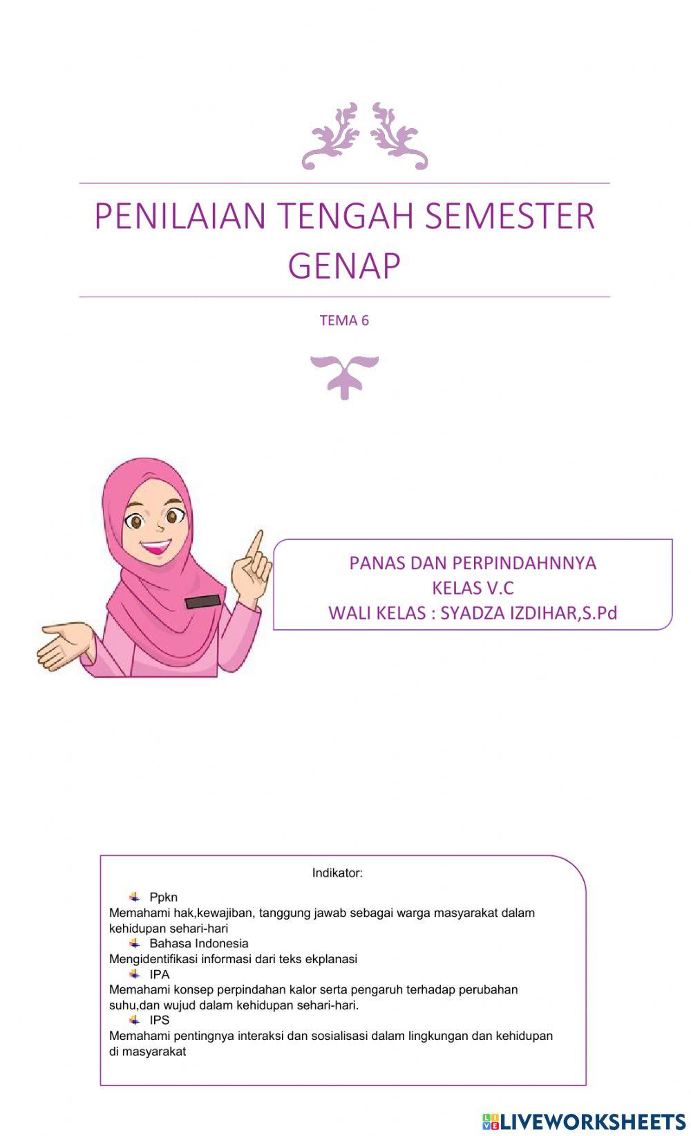 Tema 6 Panas dan Perpindahan