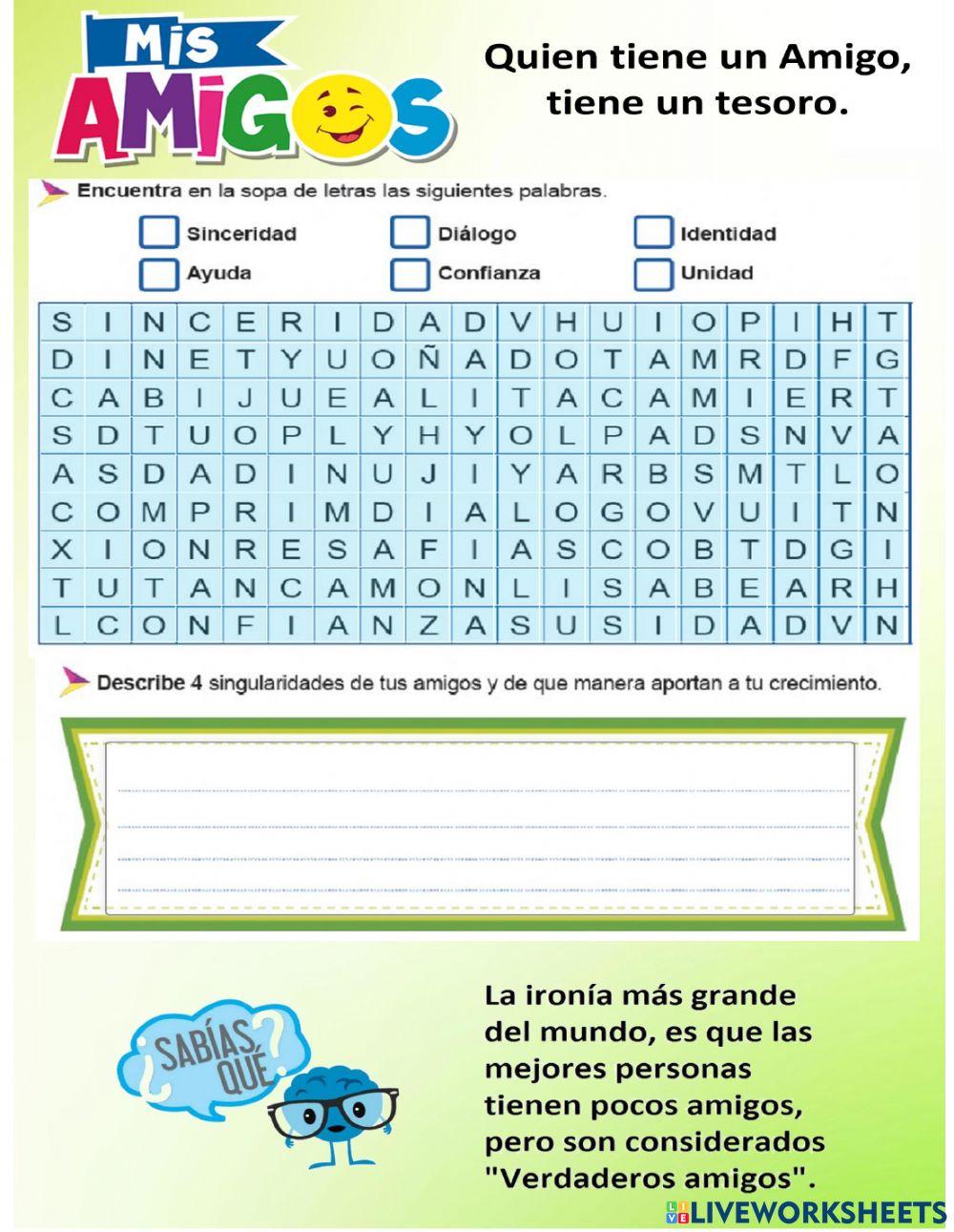 Amistad que alimenta 4to Grado