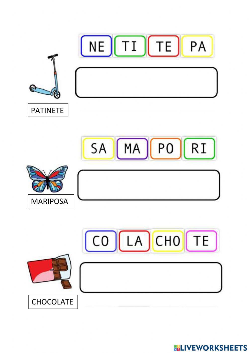 Silabas Silabas
