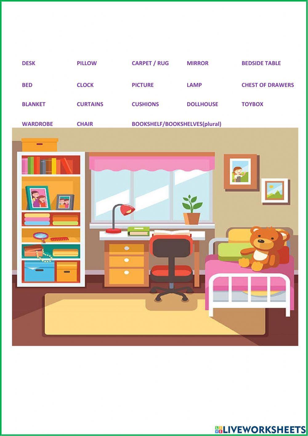 My Bedroom:There is-There are