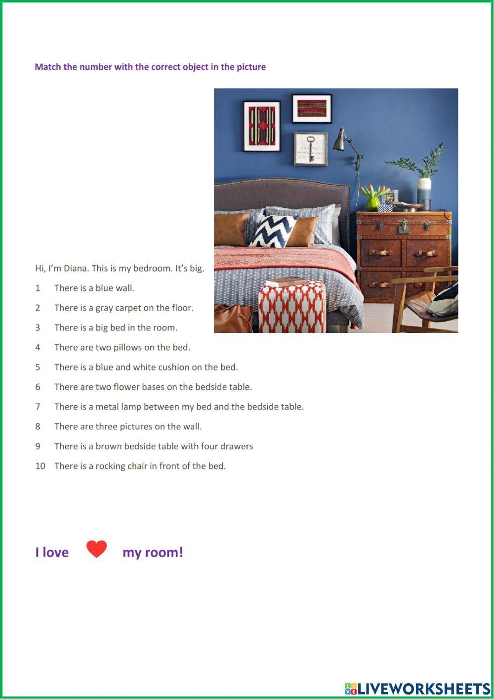 My Bedroom:There is-There are