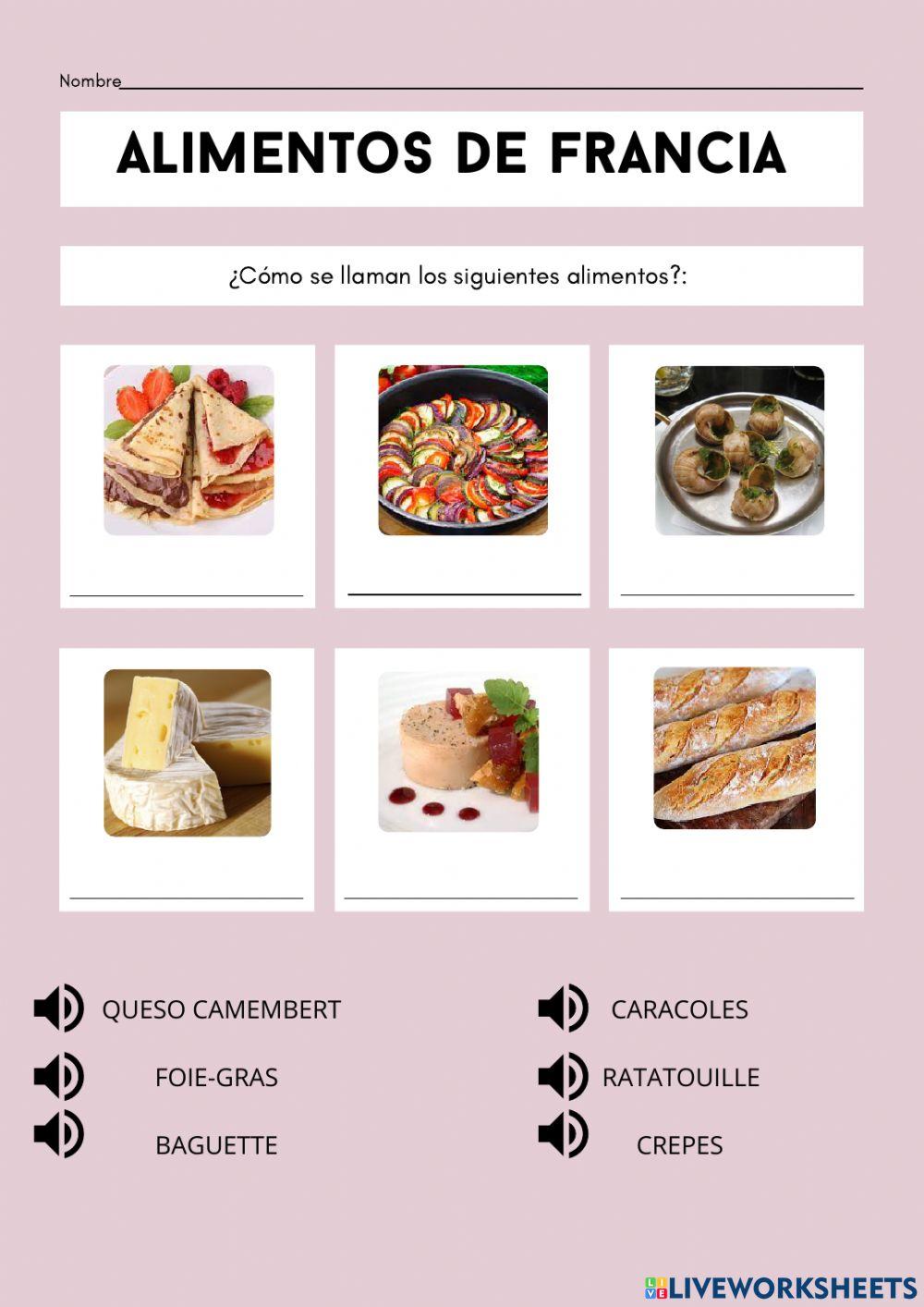 AliMENTOS DE FRANCIA