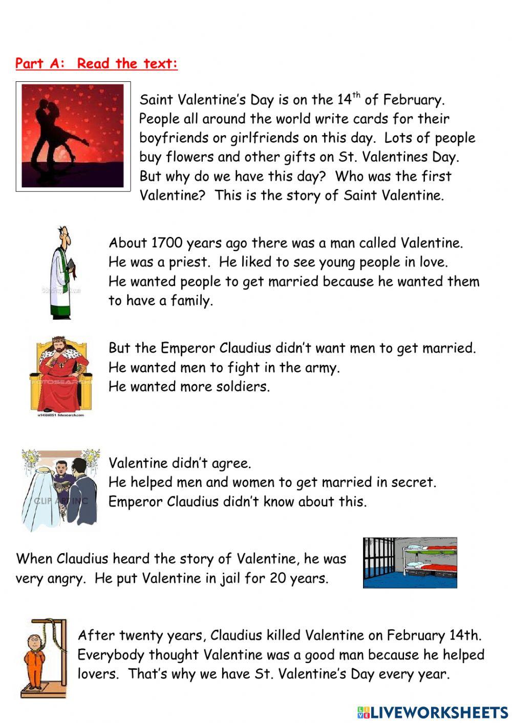 The origins of valentine's day - easy