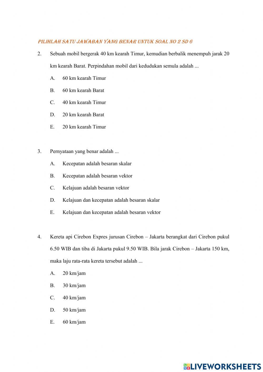 Dinamika Gerak Lurus 1