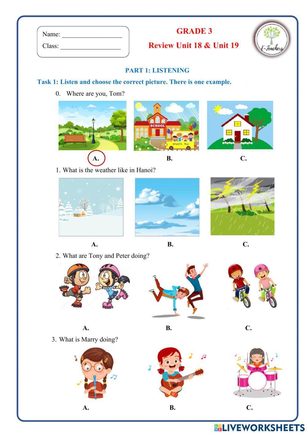 Review Unit 18 & Unit 19