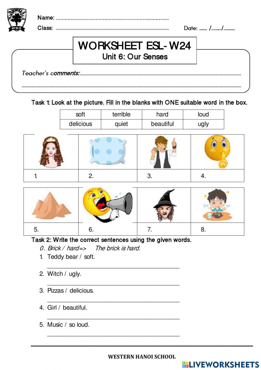 3C2 - Worksheet ESL - W24