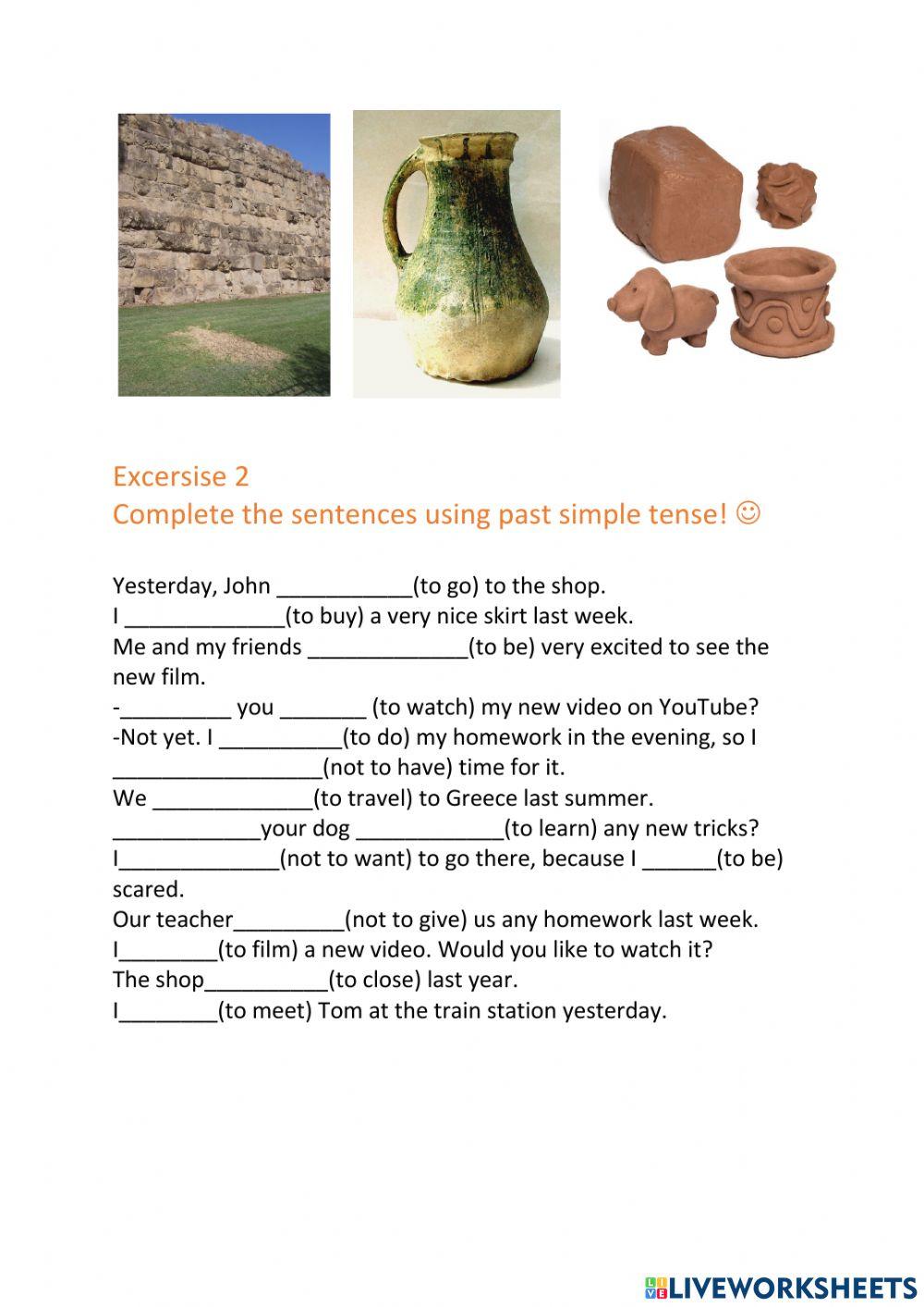 Past simple-ancient roman time vocabulary