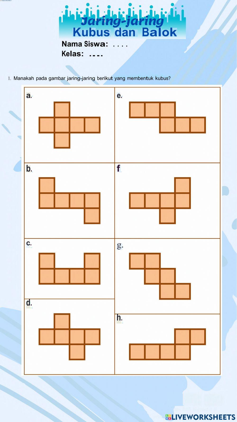 Jaring jaring kubus & balok