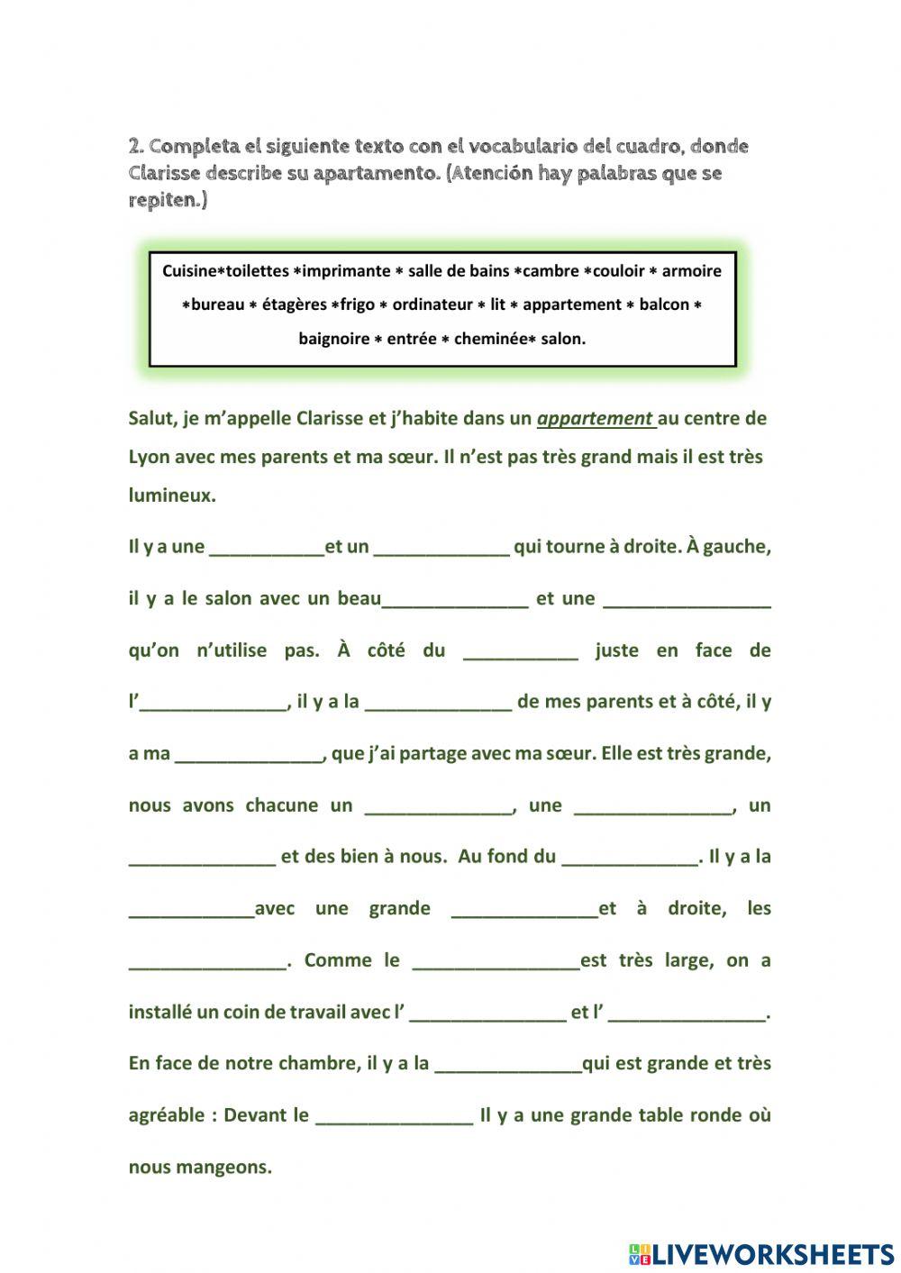 LES PIÈCES DE LA MAISON.