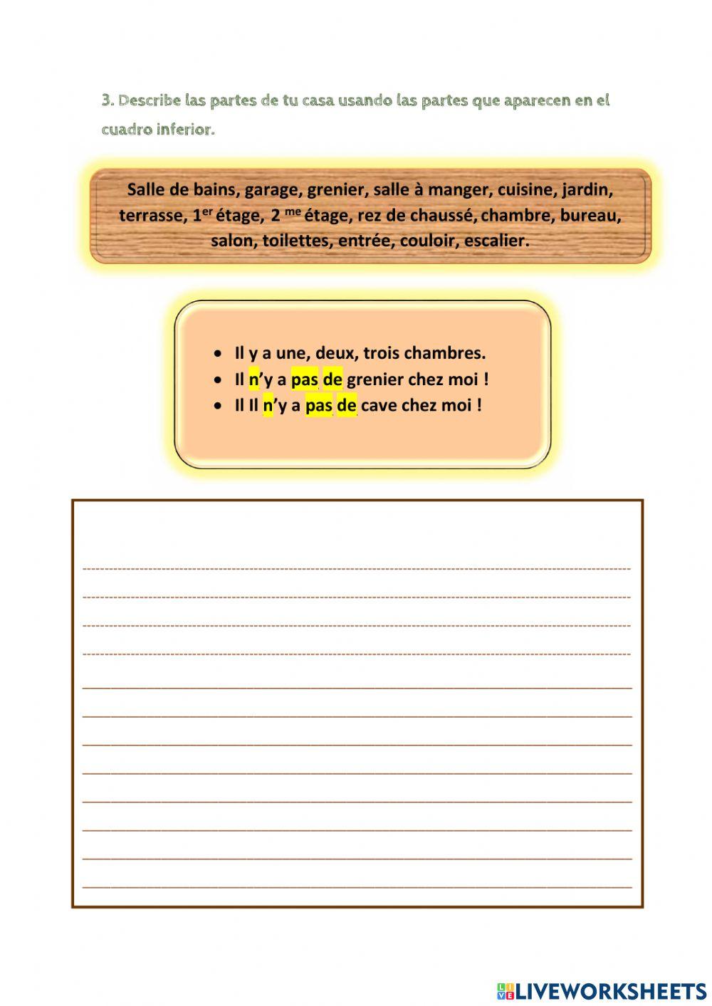 LES PIÈCES DE LA MAISON.