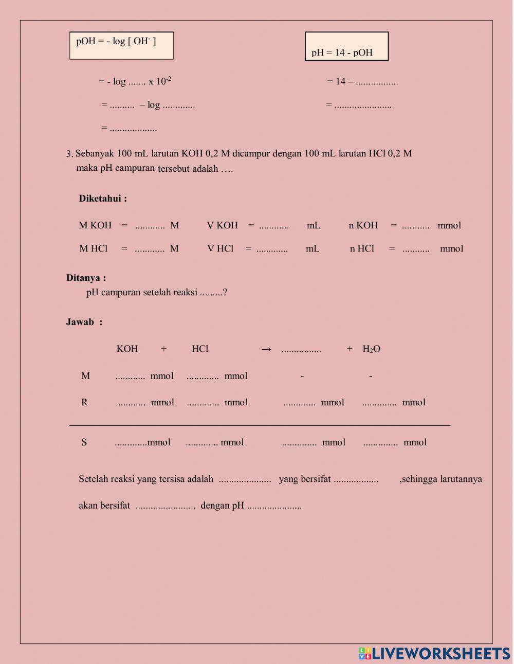 PH campuran asam basa 2