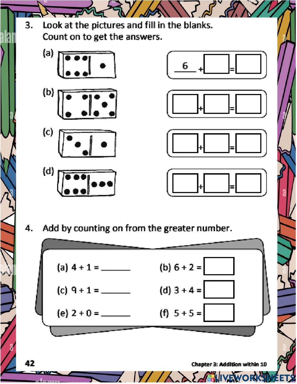 WB p40-42 Adding by counting on WB p40-42 Adding by counting on