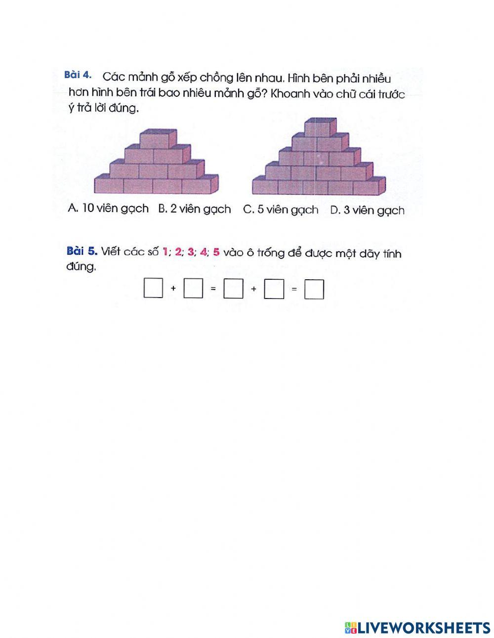 Phiếu nâng cao bổ trợ số 4